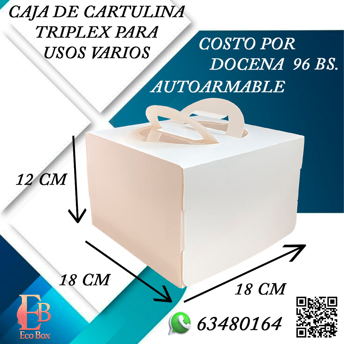 Caja de cartón tríplex