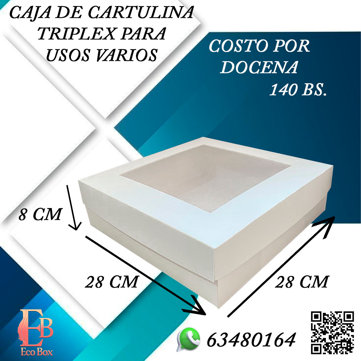 Caja de cartón tríplex