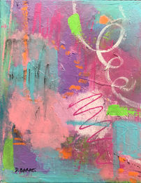Abstract expressionism. Acrylic on Canvas. Whimsy