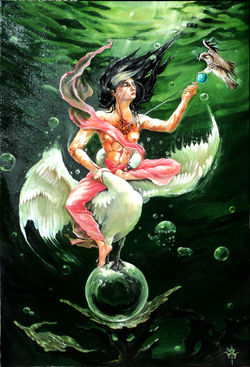 Underwater-oil,canvas 90*60