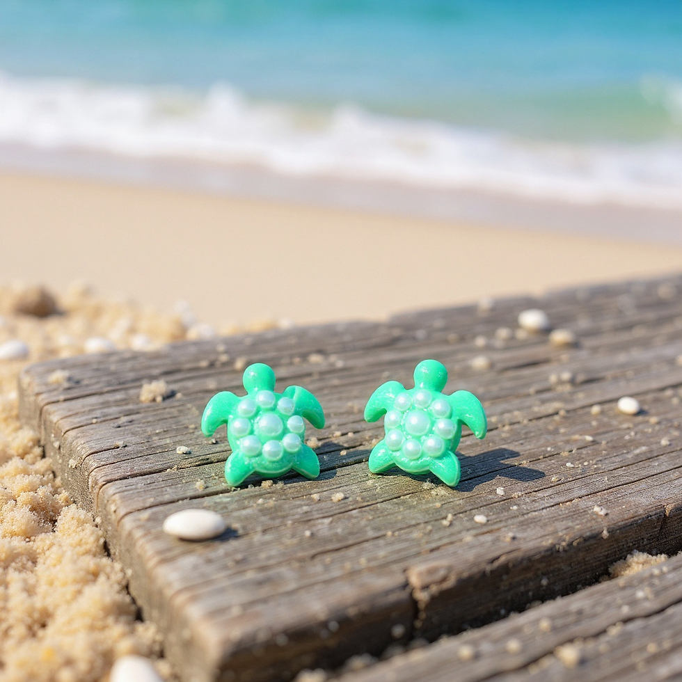 Thumbnail: Pearl Turtle Studs