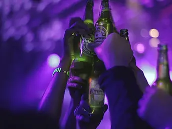 Product design for Heineken, Interactive beer bottle, Innovative Digital Installation, dancing