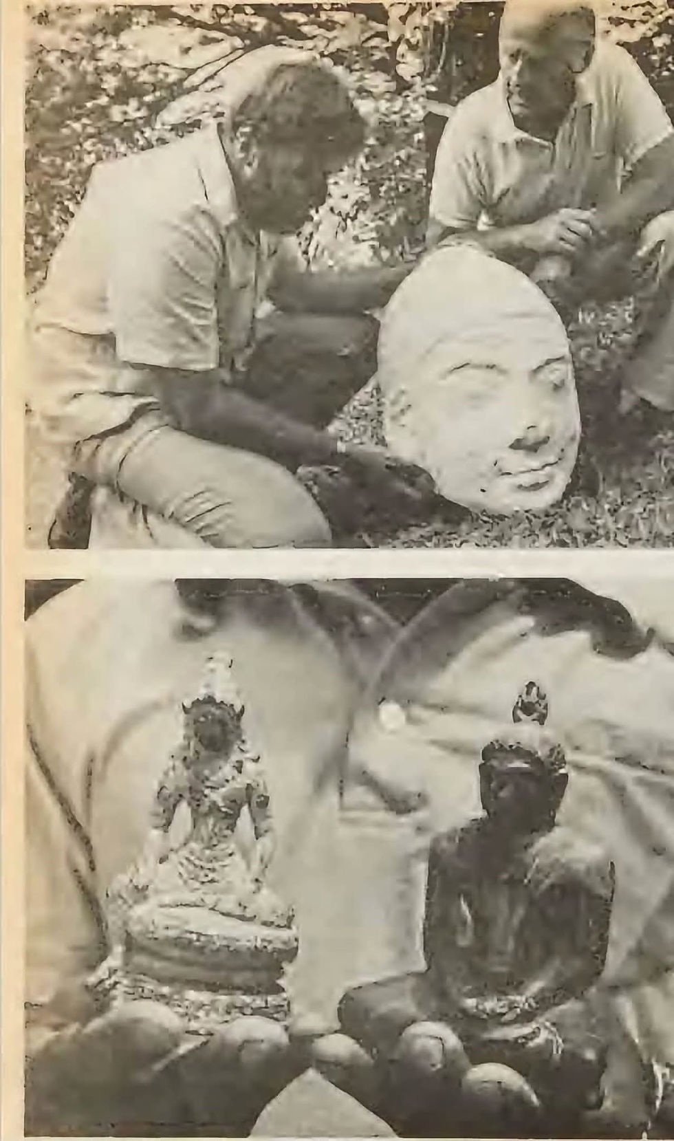 Maldives Buddhist temple Buddha statue