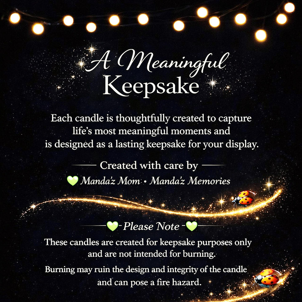 Thumbnail: "Design Your Own" Personalized Memorial Photo Candle