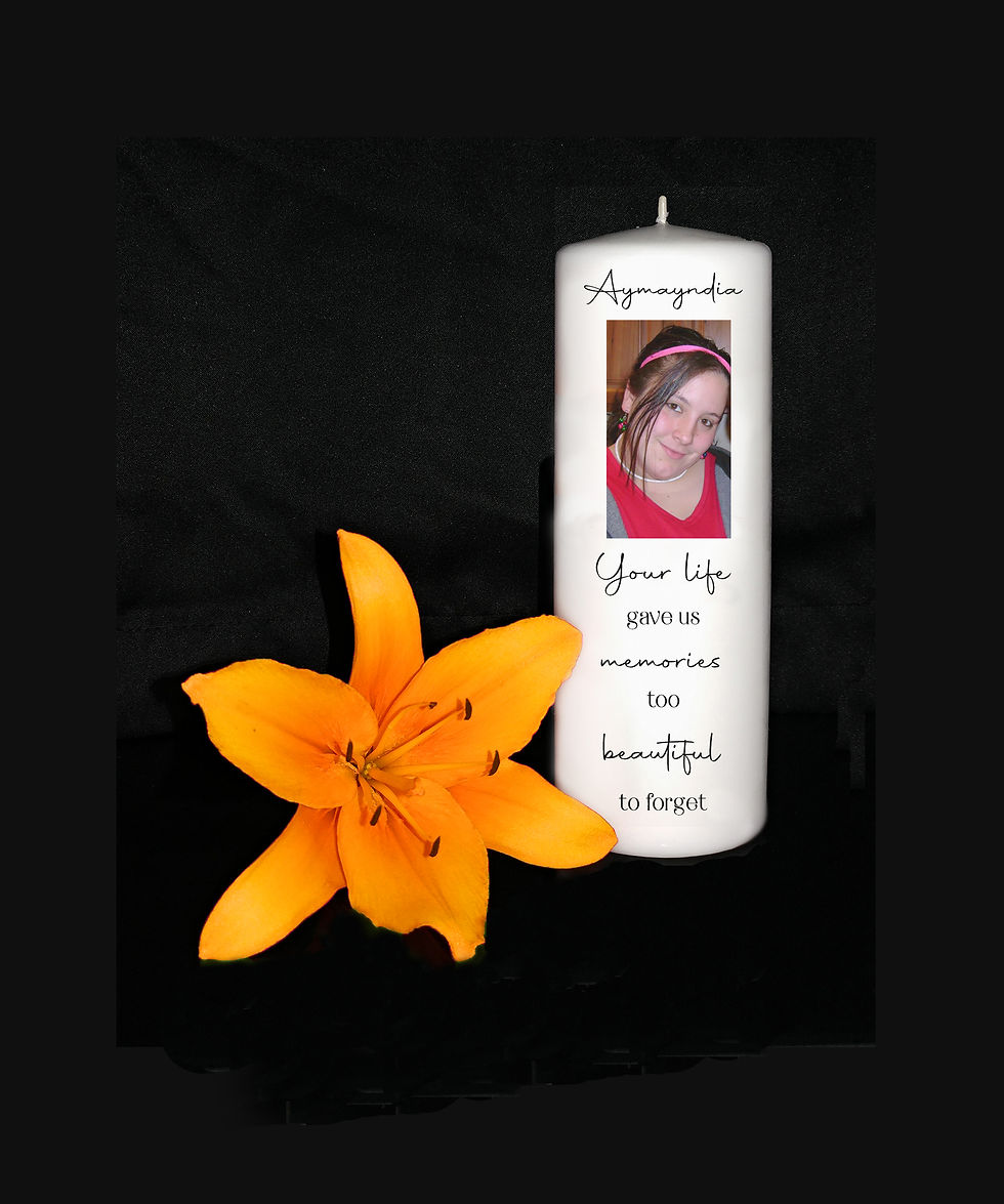 Your Life Gave Us Memories Personalized Memorial Photo Candle