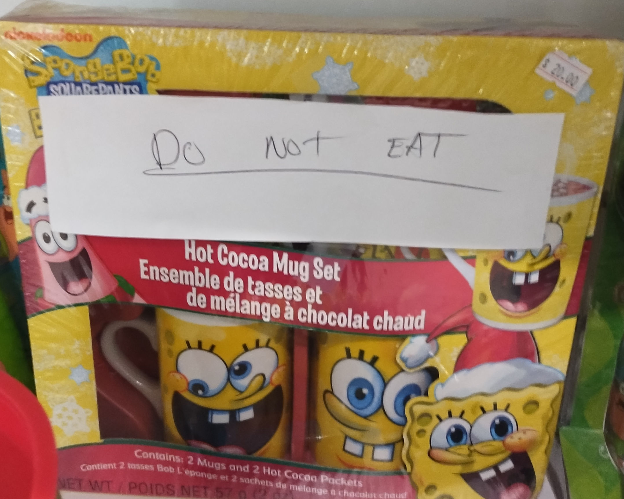 SpongeBob SquarePants Hot Cocoa Mug Set