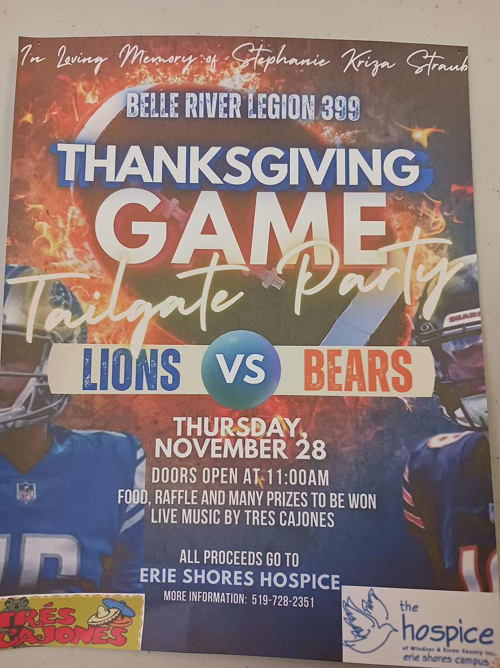 Belle River Legion Lions vs Bears 