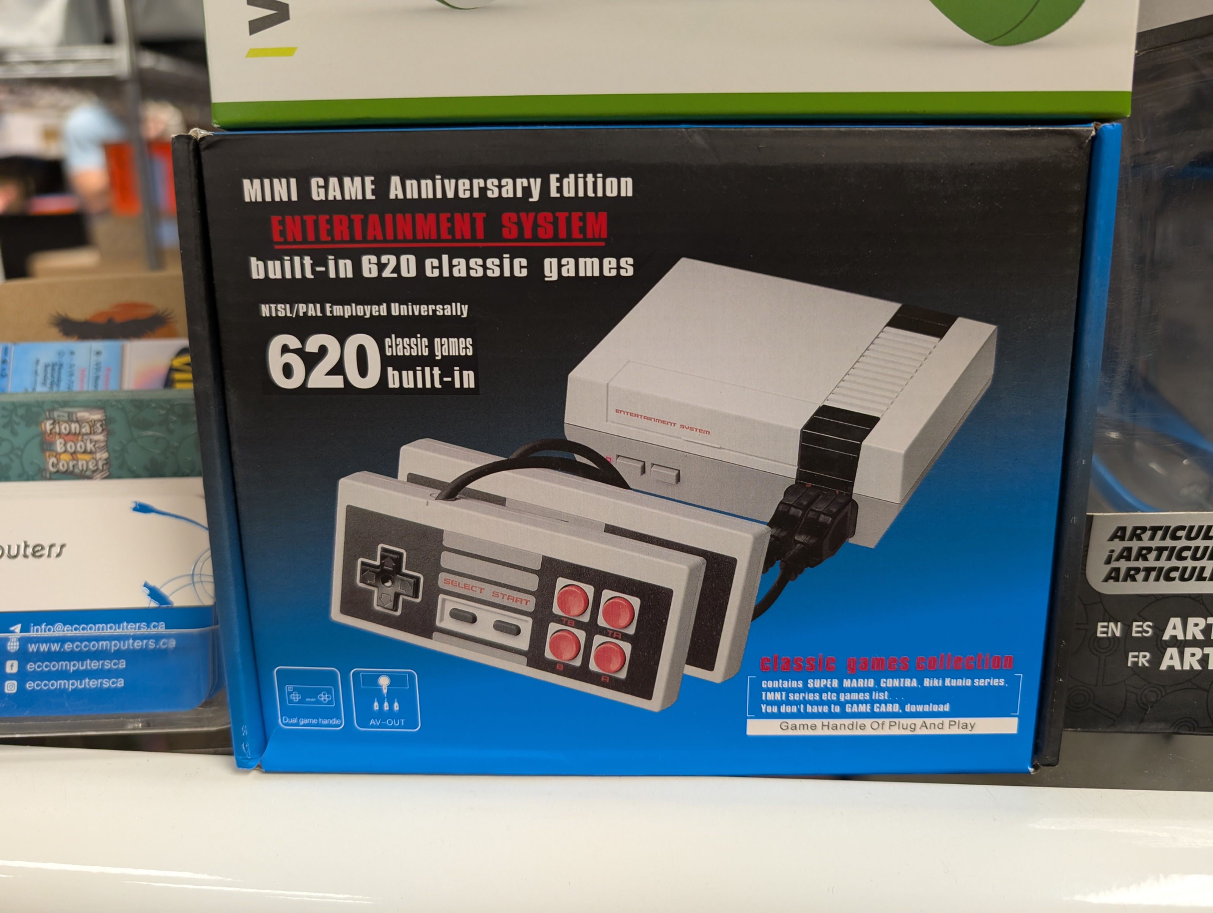 Mini Game Anniversary Edition Entertainment System 620 built-in classic games