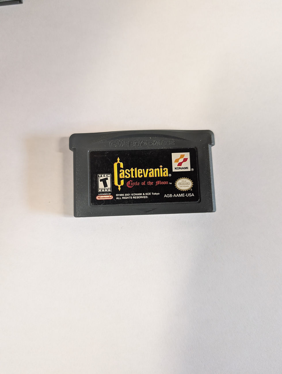 Castlevania Circle of the Moon Game Boy Advance