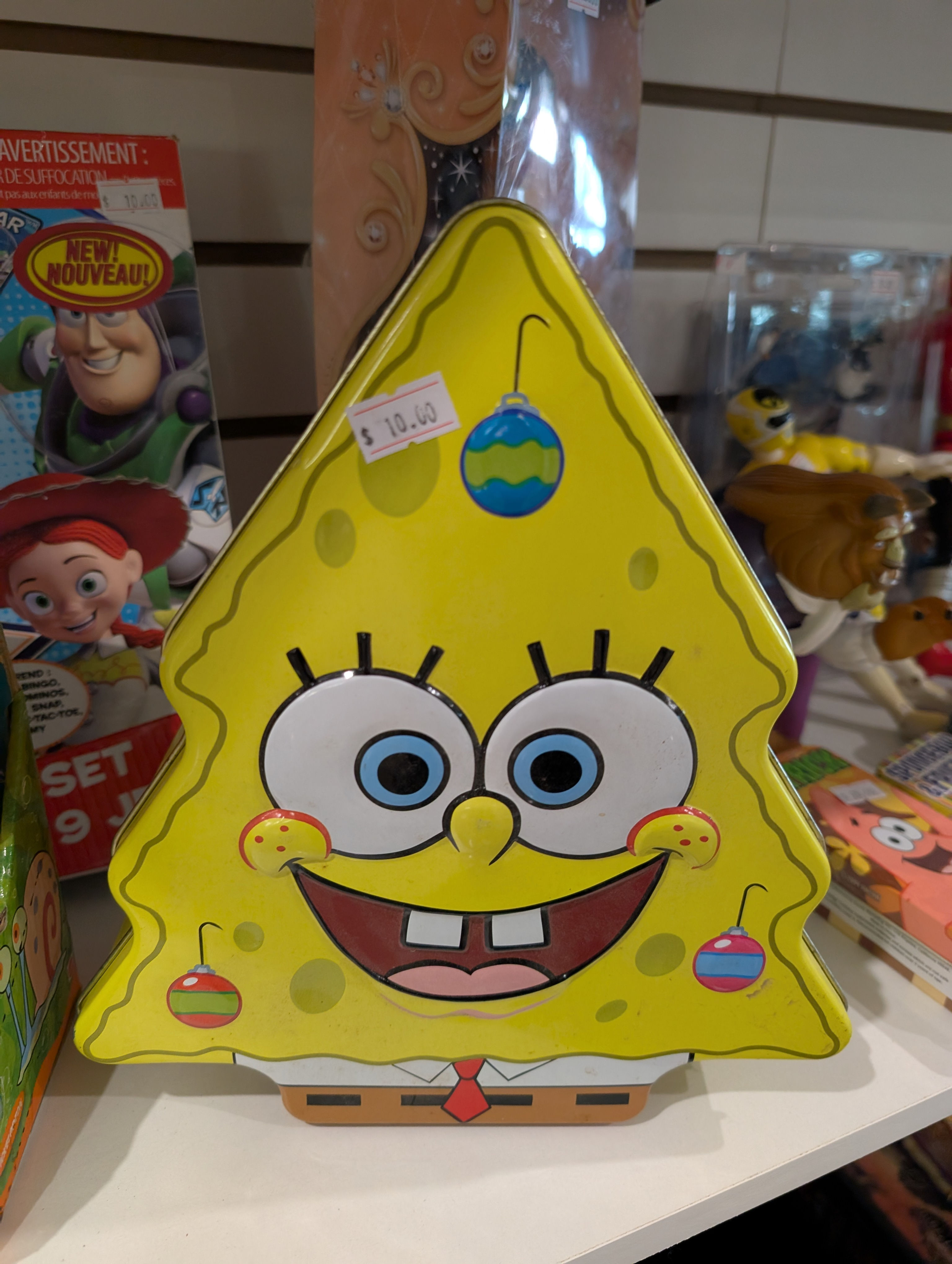 Spongebob Christmas Tin Box