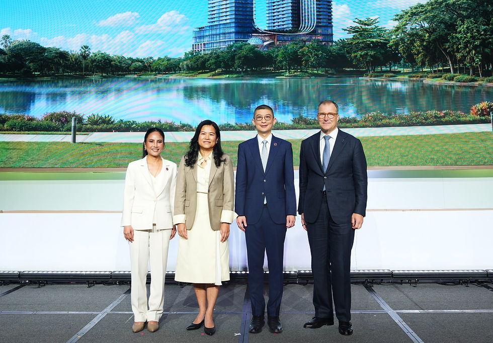 Bangkok Dusit Medical Services (BDMS) rewriting the new Asia's Luxury Longevity Enclave: From the left to right. 1) Khun Thitiporn Nookong 2) Dr. Poramaporn Prasarttong-Osoth 3) Dr. Tanupol Virunhagarun 4) Roland Fasel
