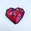 Thumbnail: Heart Gem Patch in Red