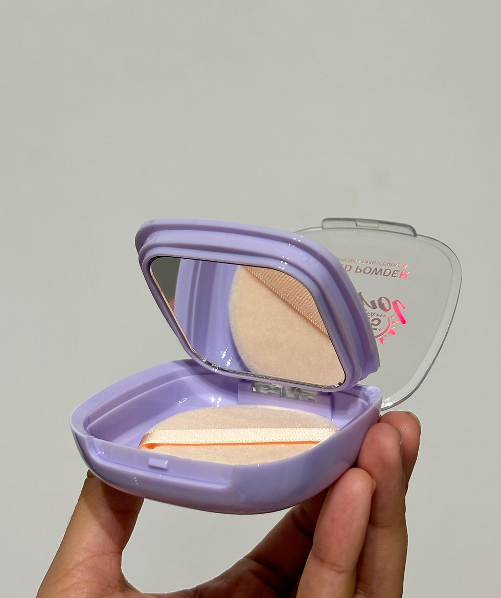 Miniatura: Polvo compacto con esponja y espejo