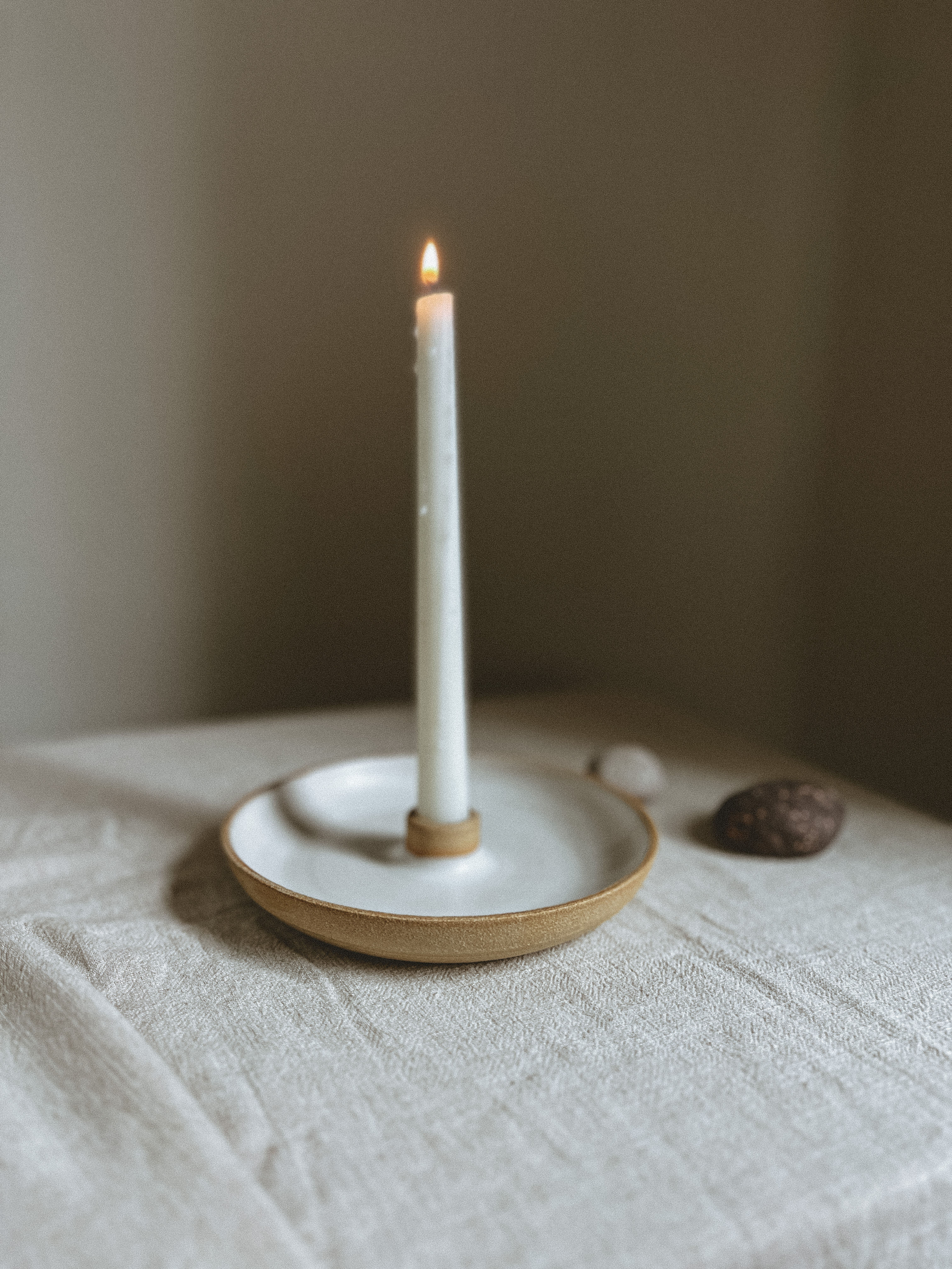 The Found Object Candlestick Holder in Cloud