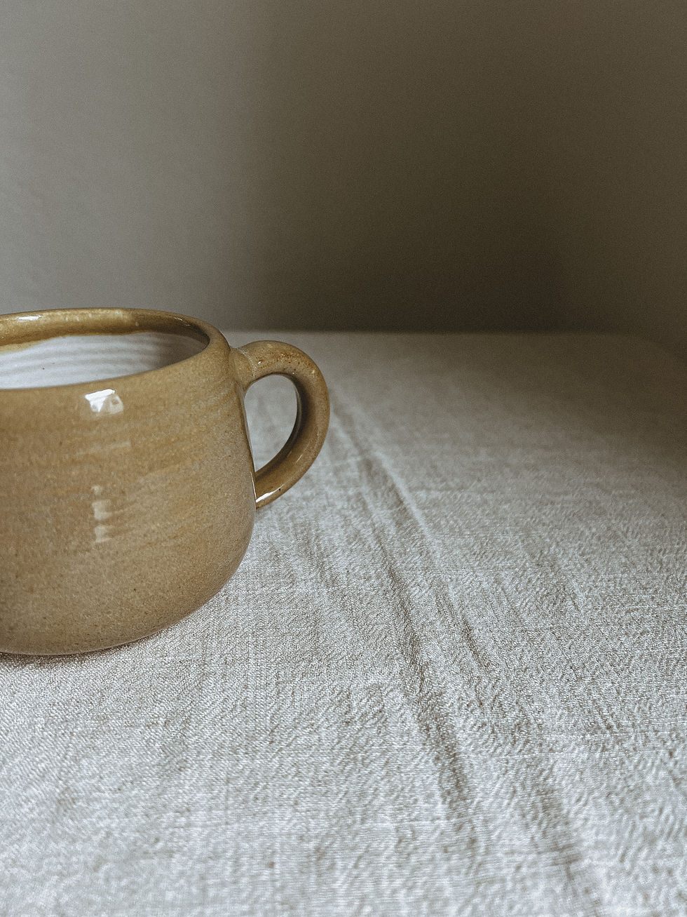Thumbnail: The Little Mug in Fawn, gold cast