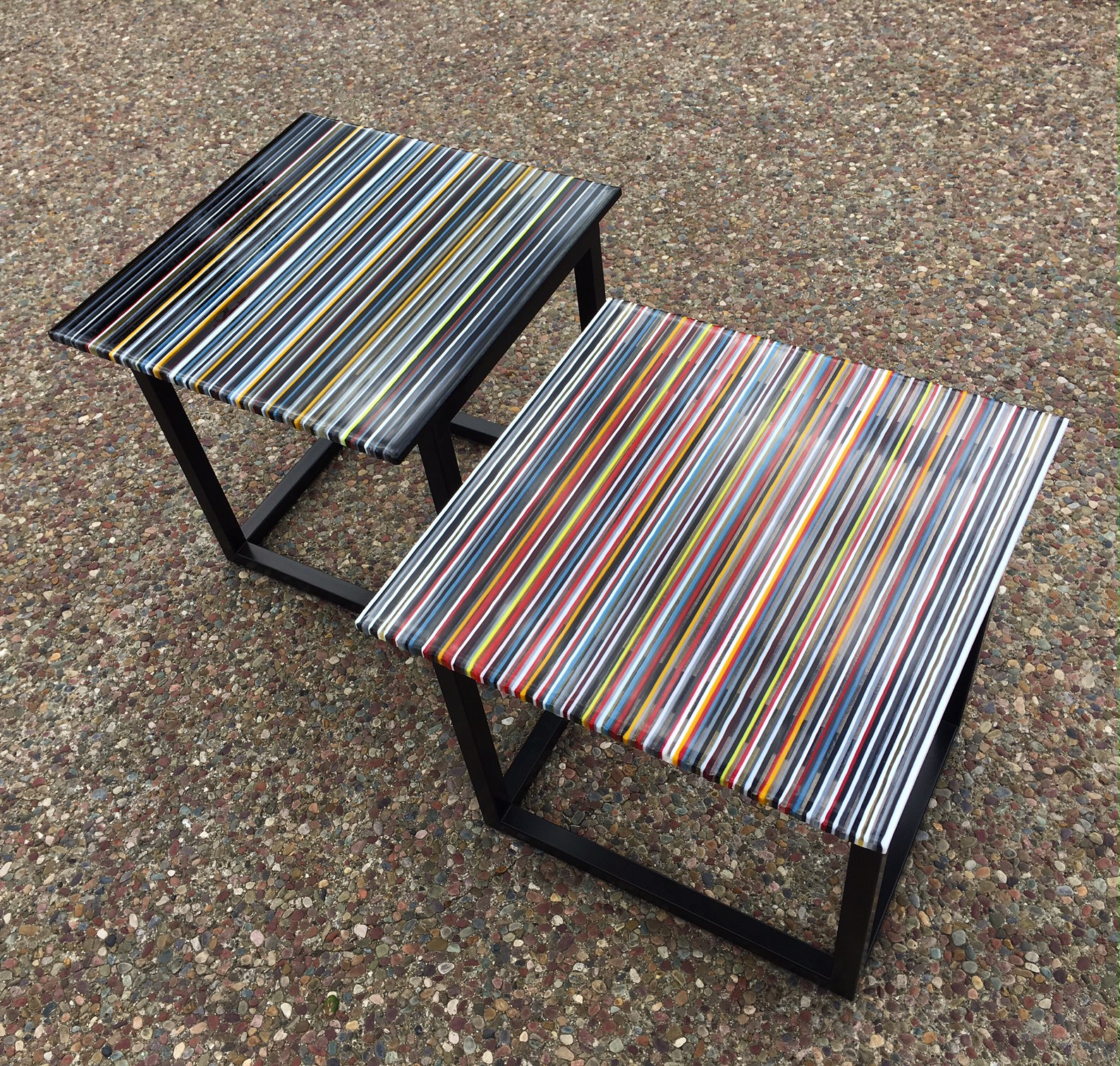Pair of Square Side Tables
