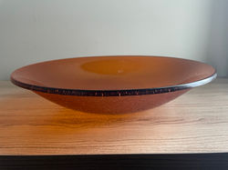 14" Transparent Orange Bowl