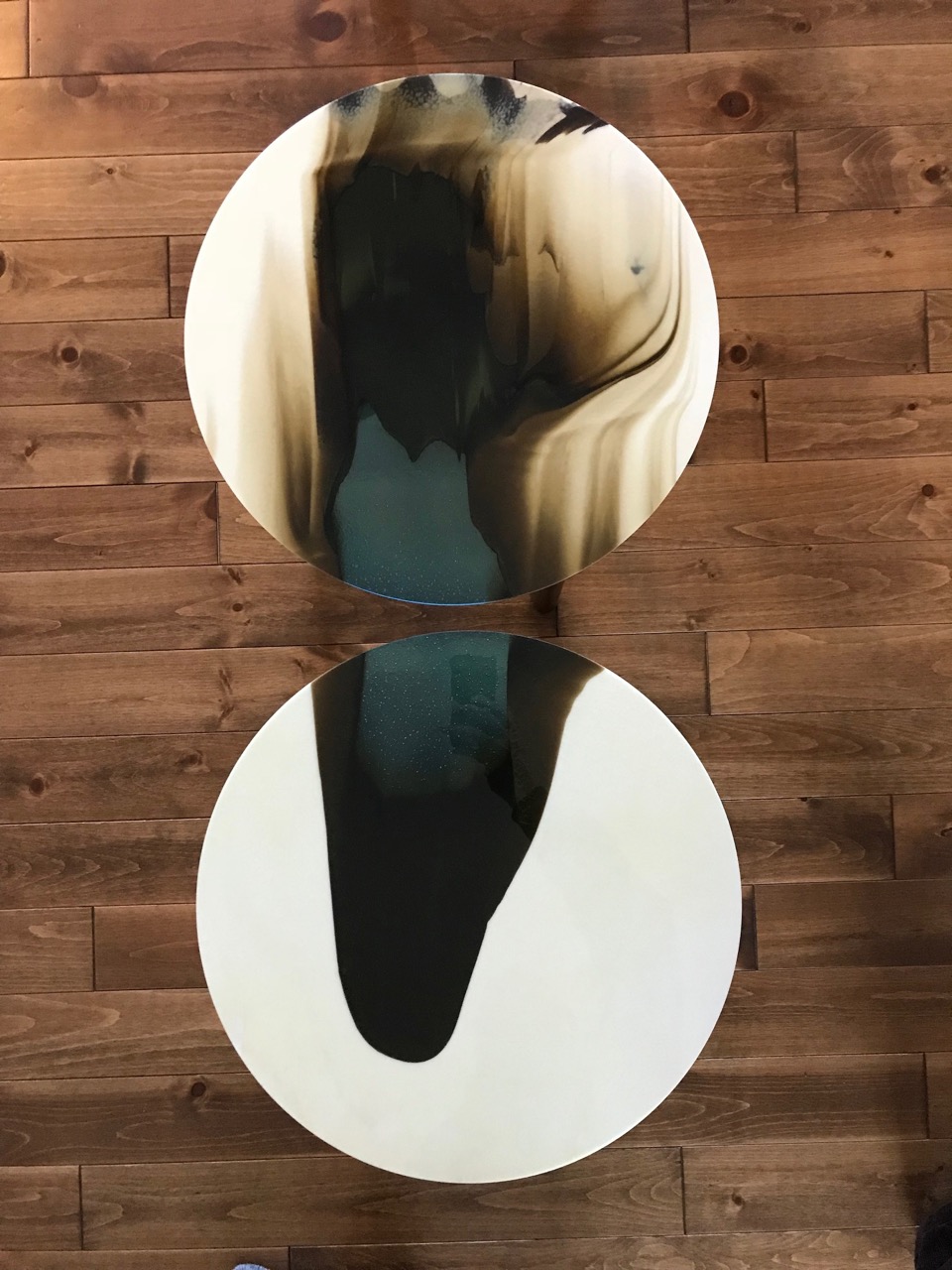 Blue Flow Side Tables