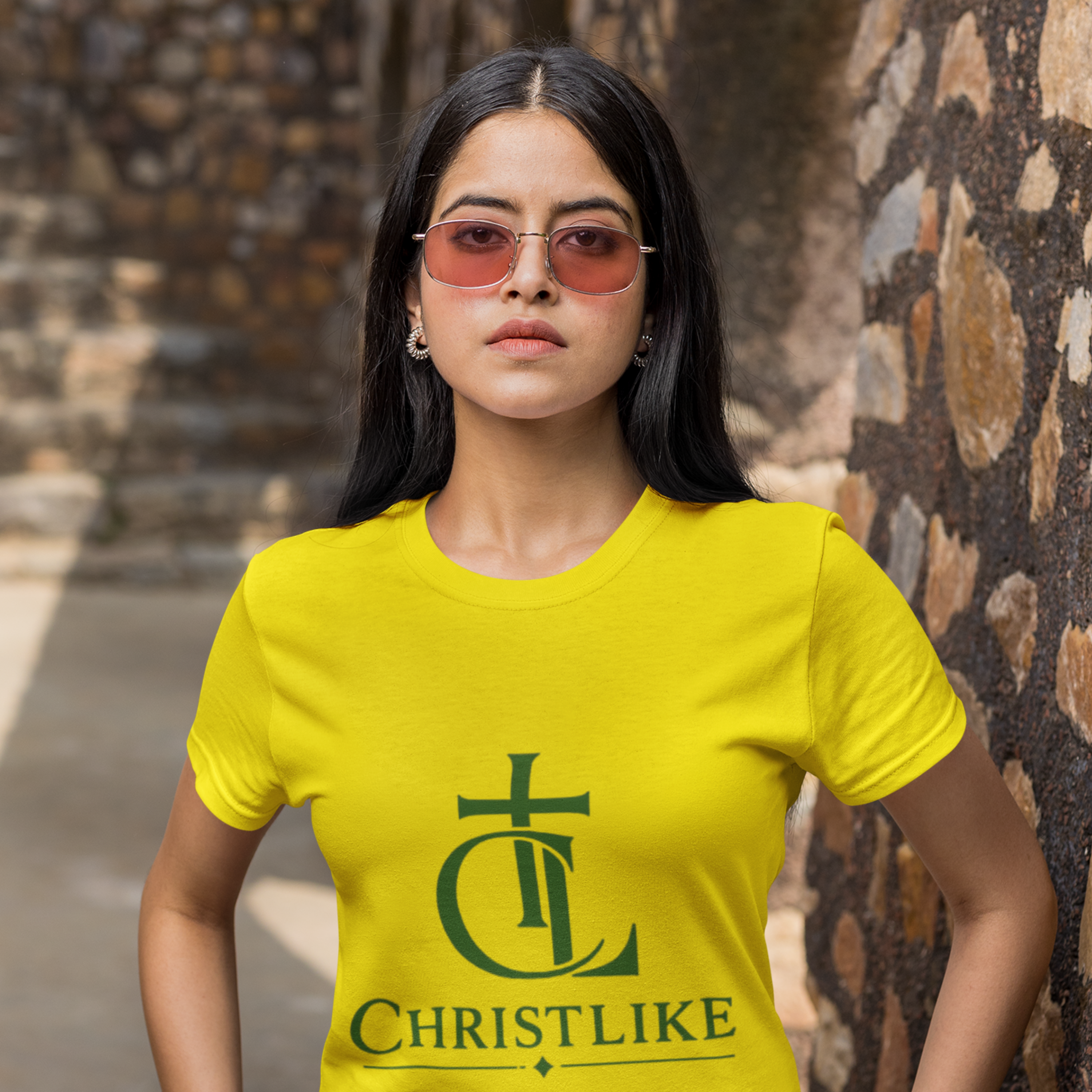 ChristLike Bold Faith Tee - Yellow
