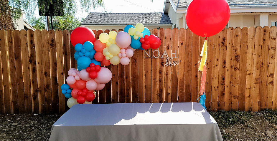 6ft Mini Garland +24" Jumbo Tassel Balloon
