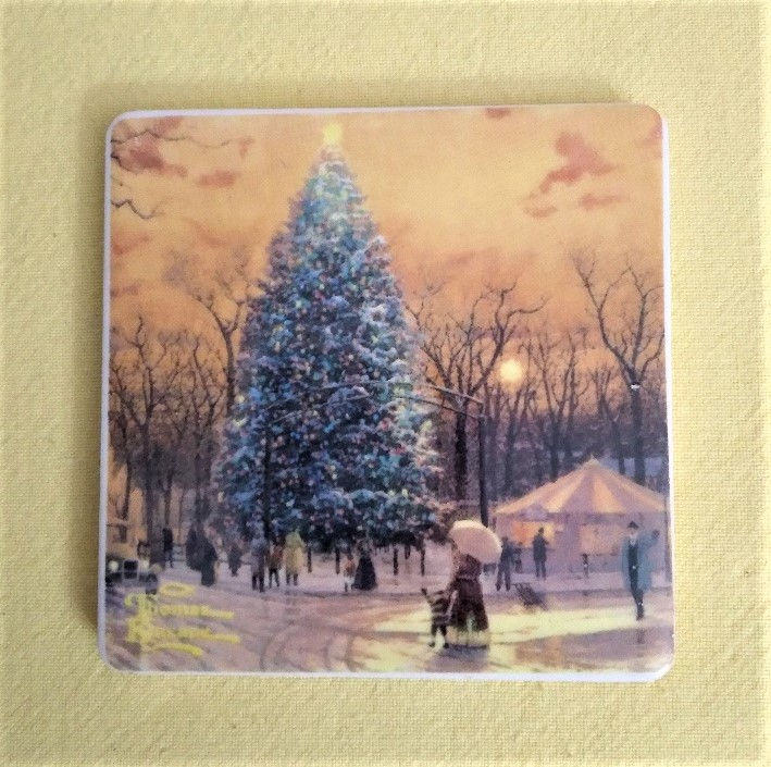 Thumbnail: DU1328 Thomas Kinkade Town Square Christmas 2010
