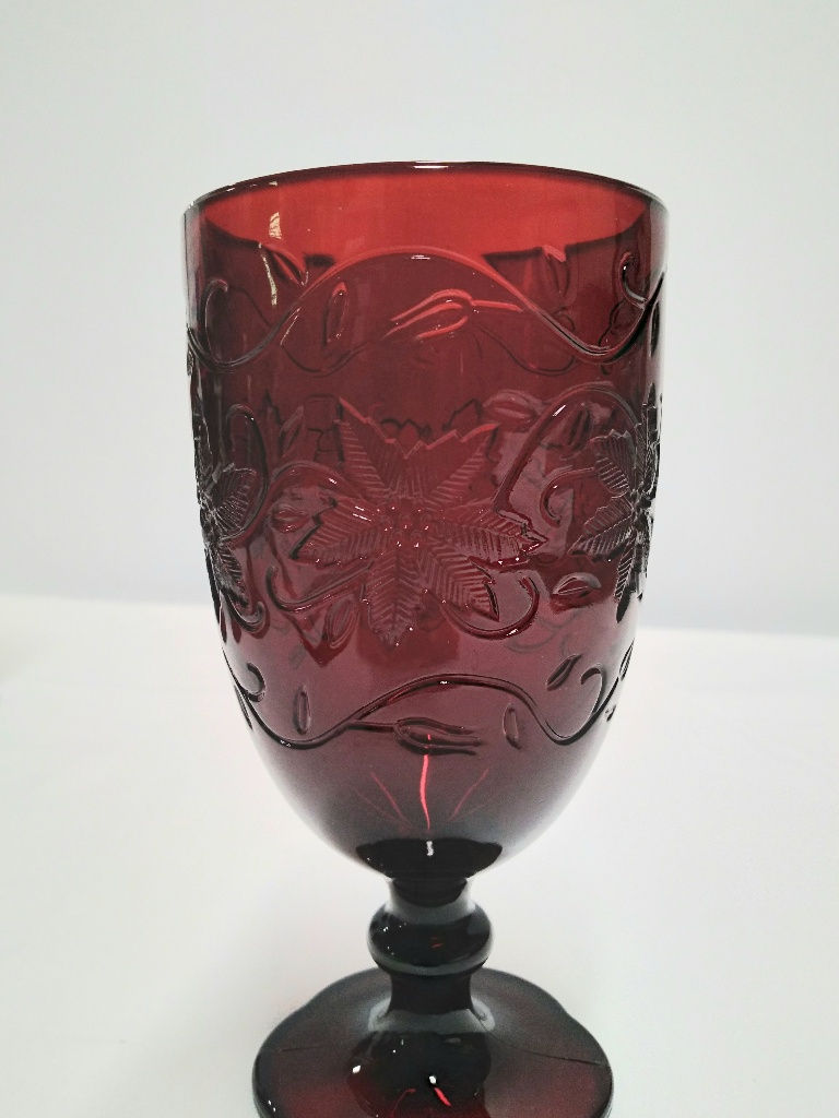 Thumbnail: GW1241 Vintage Princess House Fantasia Ruby Red Goblets