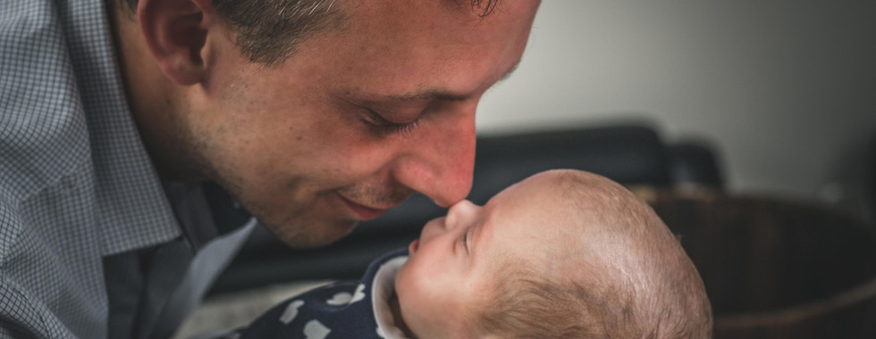 dad and baby intimate photo