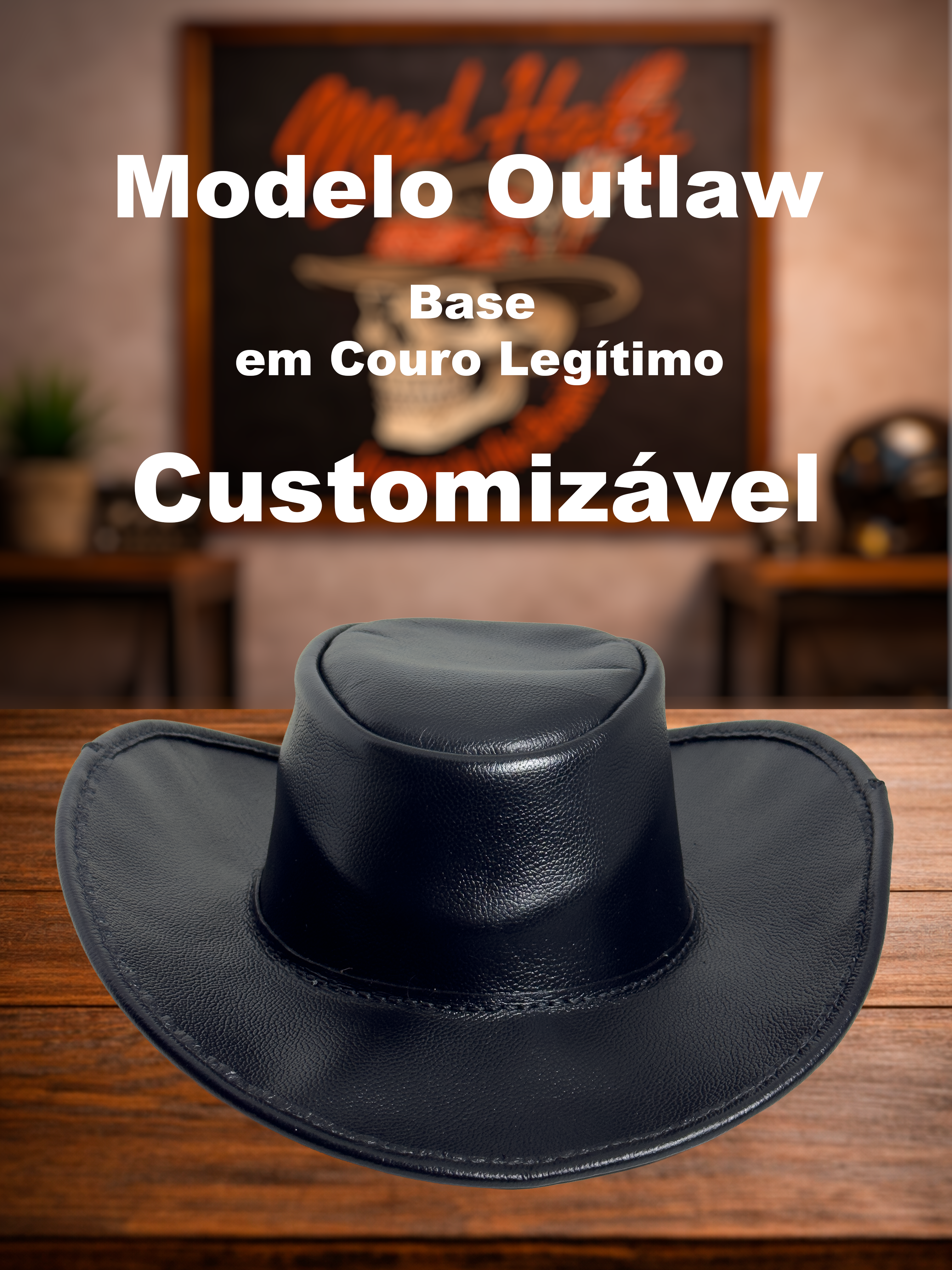 Chapéu Outlaw Customização Incluída
