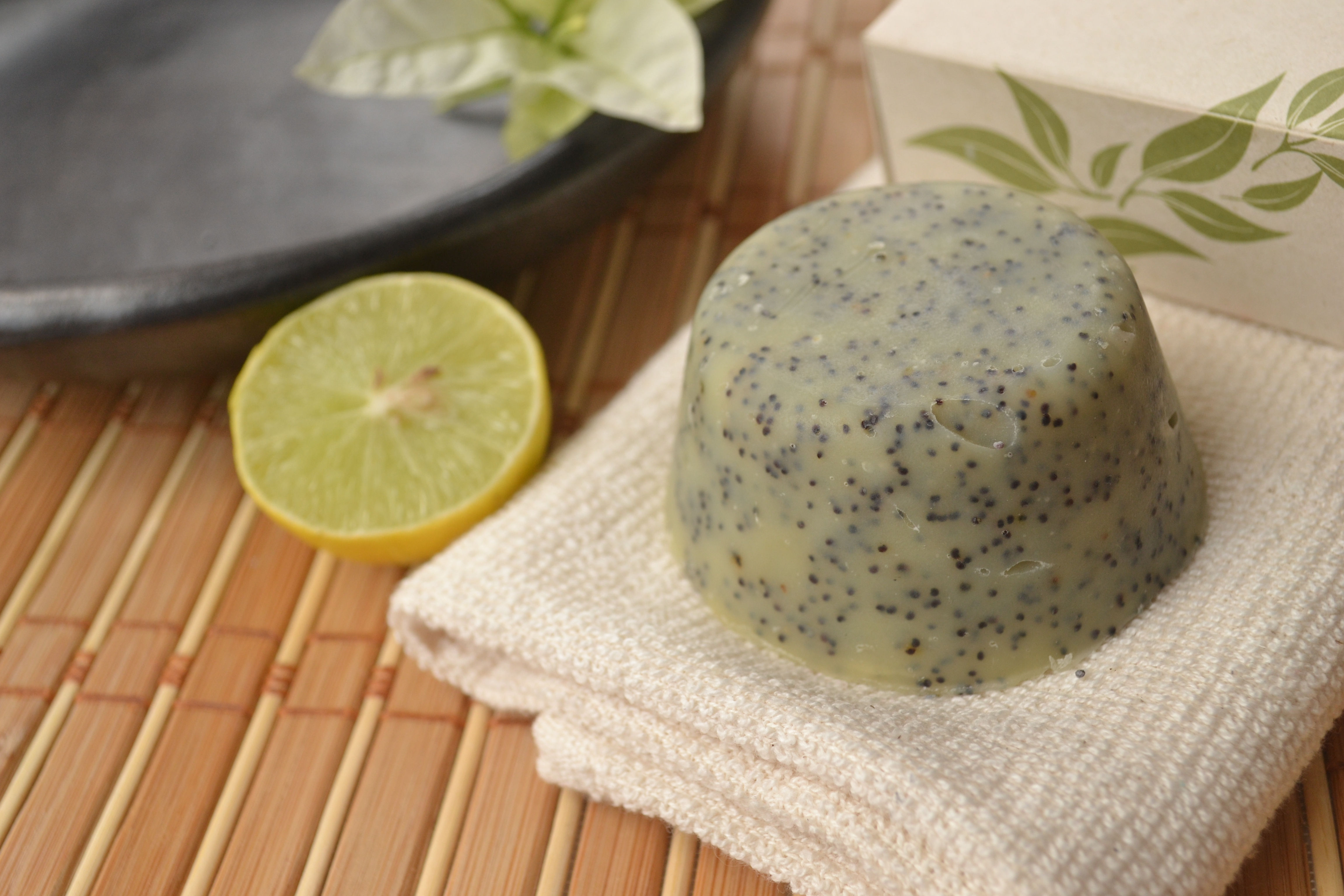 Jabón exfoliante: Limón y Amapola