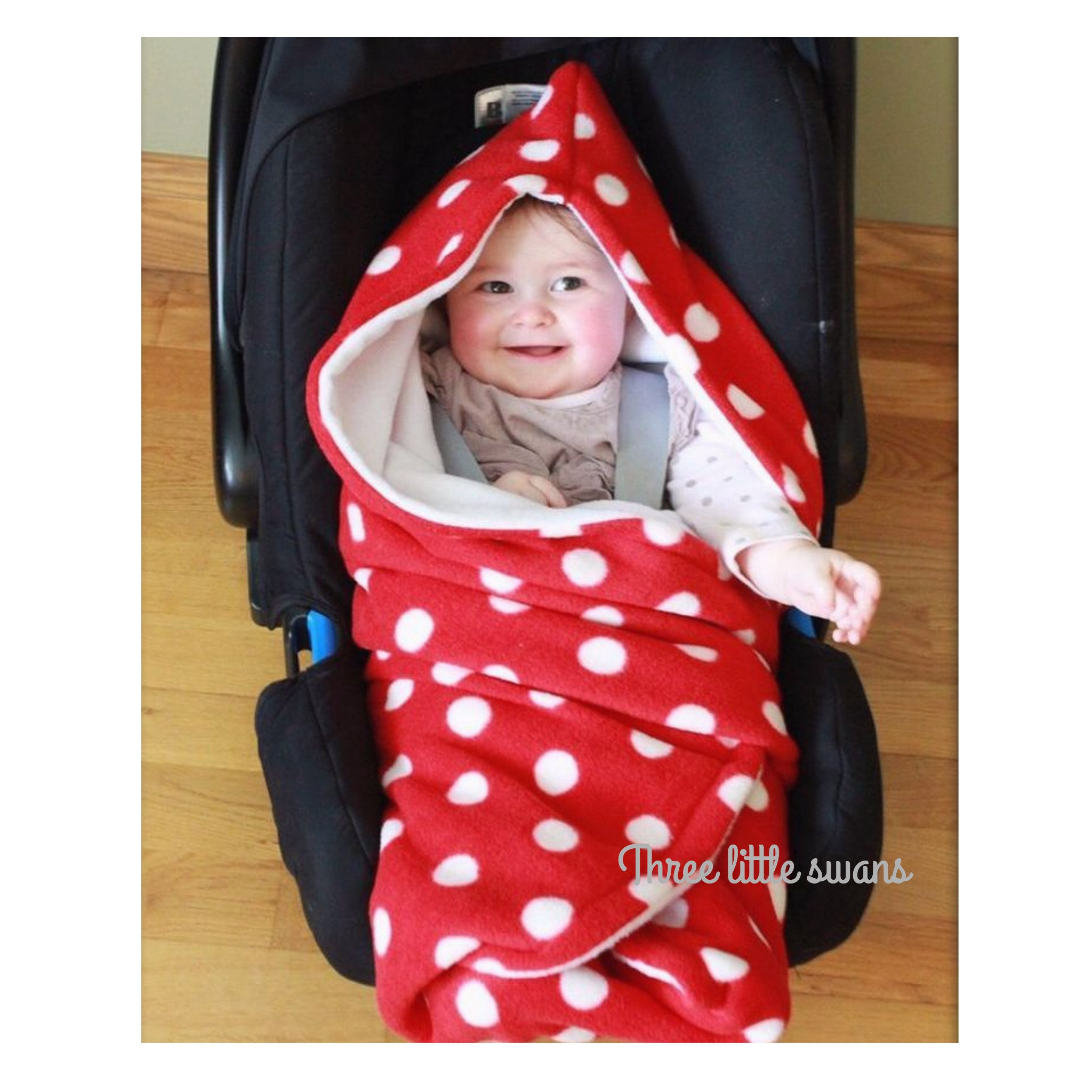 hooded car seat blanket