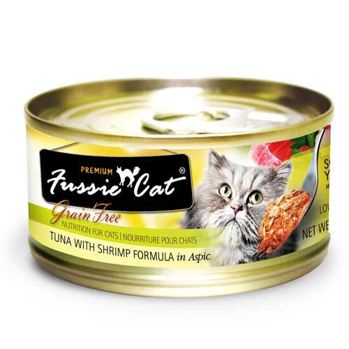 Fussie Cat Grain Free Tuna with Shrimp 2.8oz