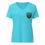 Thumbnail: Women’s Relaxed V-Neck T-Shirt (Embroidered Front, DTG Back)