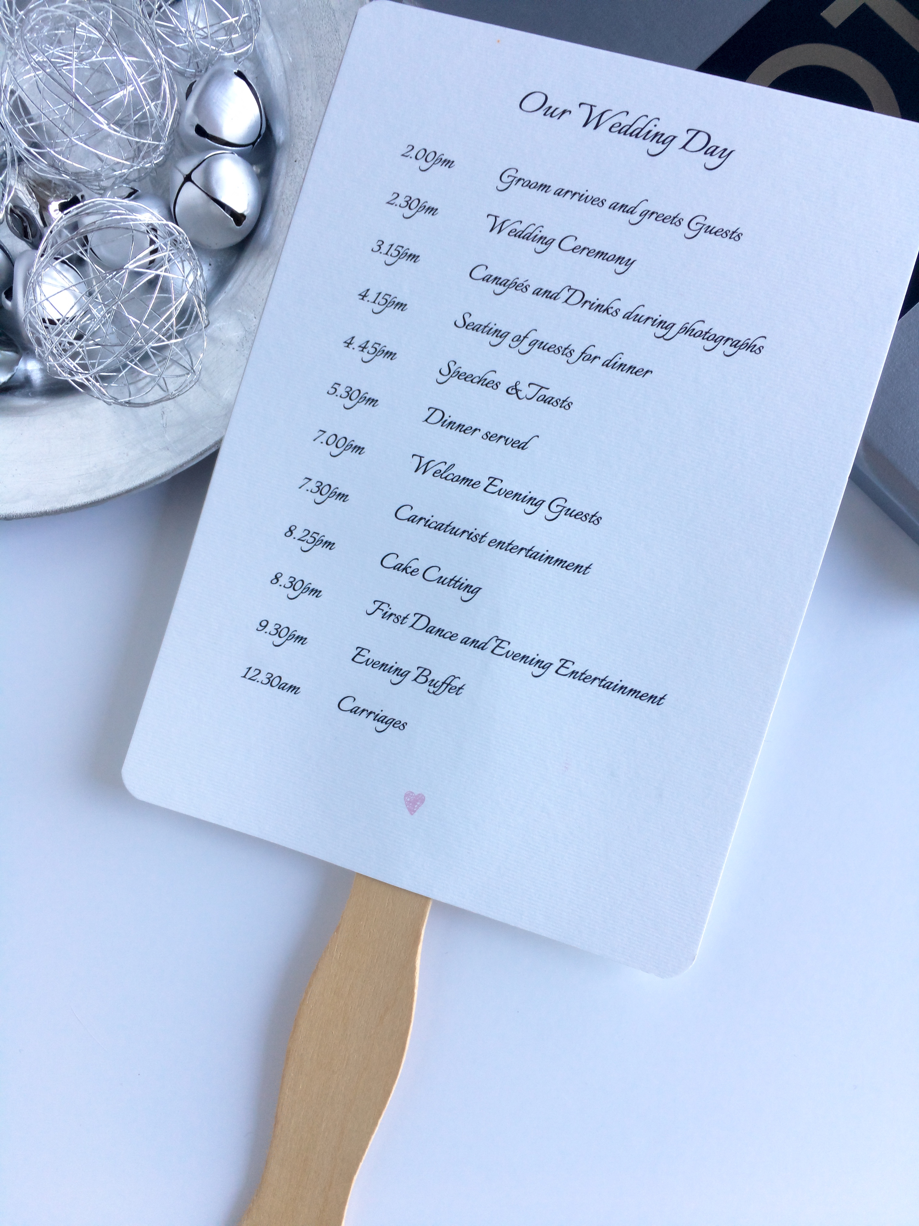 Order of Service/Itinerary Fan