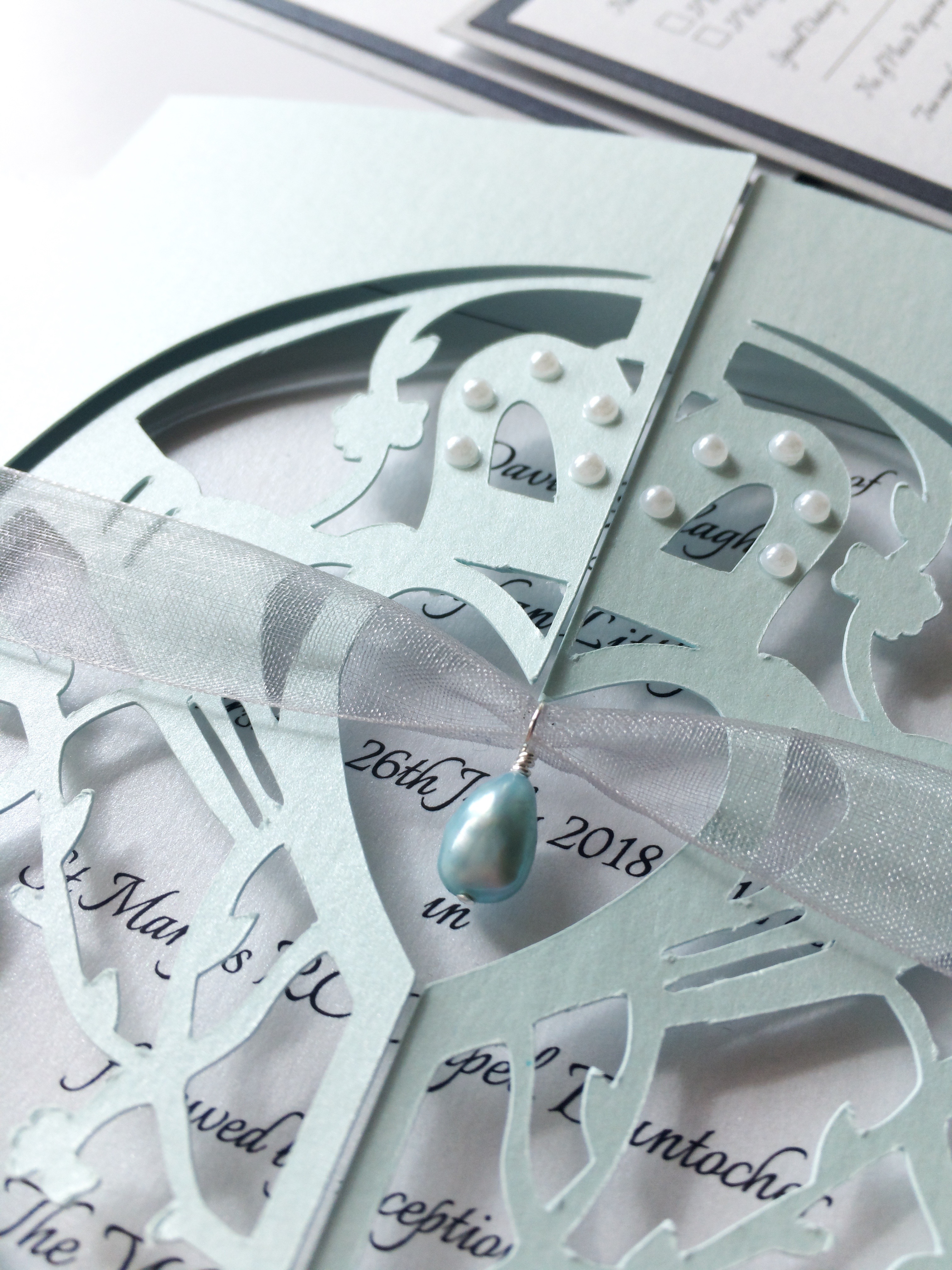 Bespoke Cut-out Gatefold Wedding Invitation