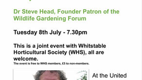 Wild About Whitstable event on Tuesday 8 July,  7.30pm