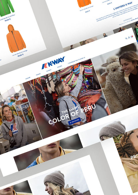 Image projet digital ecommerce prestashop K-way