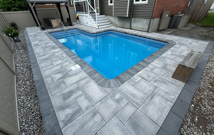 pool coping and interlock installation Barrhaven, Ottawa, Ontario