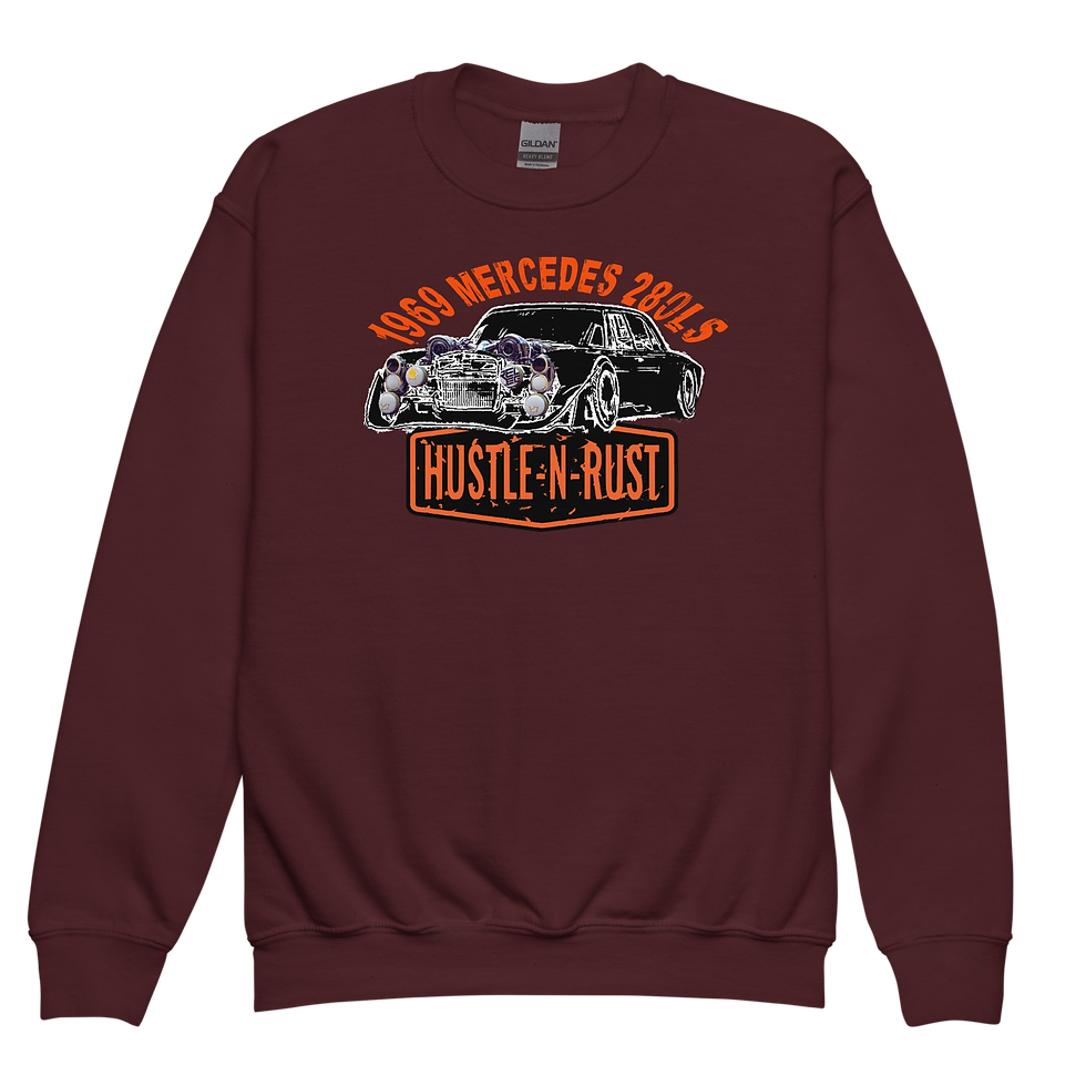 Thumbnail: Hustle-N-Rust  - Youth crewneck sweatshirt