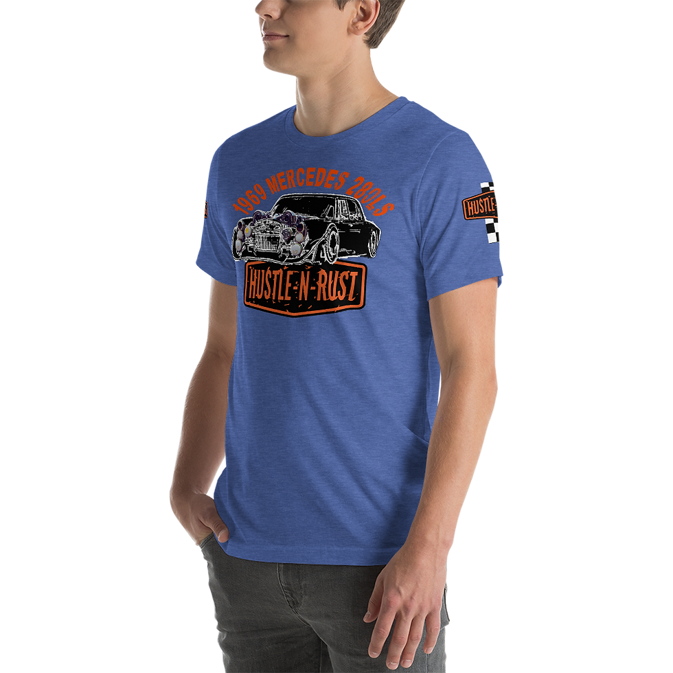 Thumbnail: Hustle-N-Rust Checkered - Unisex t-shirt Bright Colors
