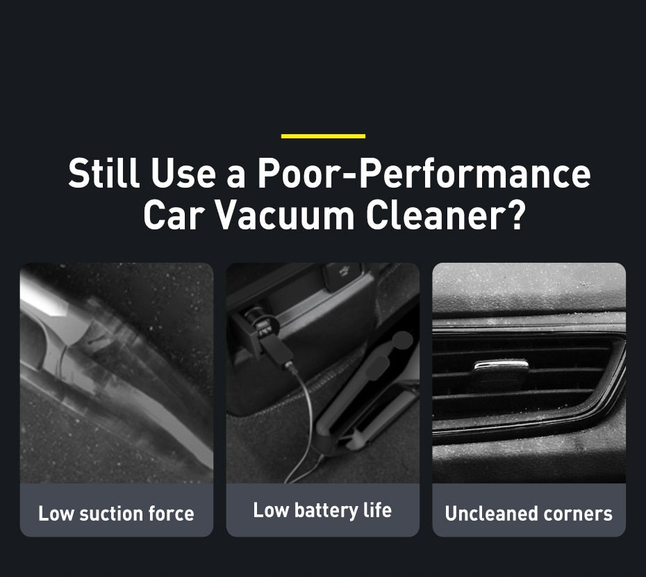 Thumbnail: 15000Pa Wireless Car Vacuum Cleaner 2-in-1 Suction Nozzle Blowpipe Handheld LED