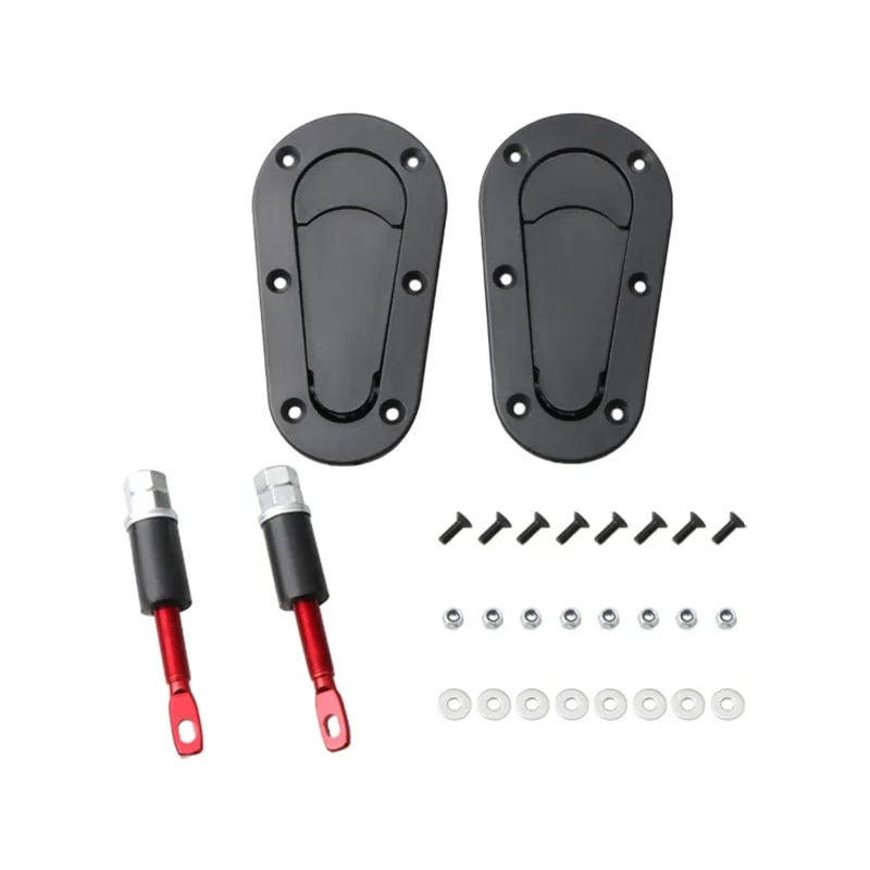 Thumbnail: Universal Racing Hood Lock Engine Bonnet Pin Latch Kit - Car Safety and Style