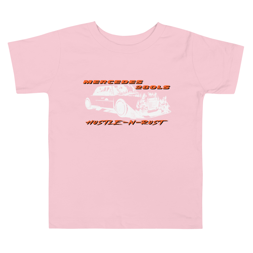 Thumbnail: Hustle-N-Rust White Outline - Toddler Short Sleeve Tee