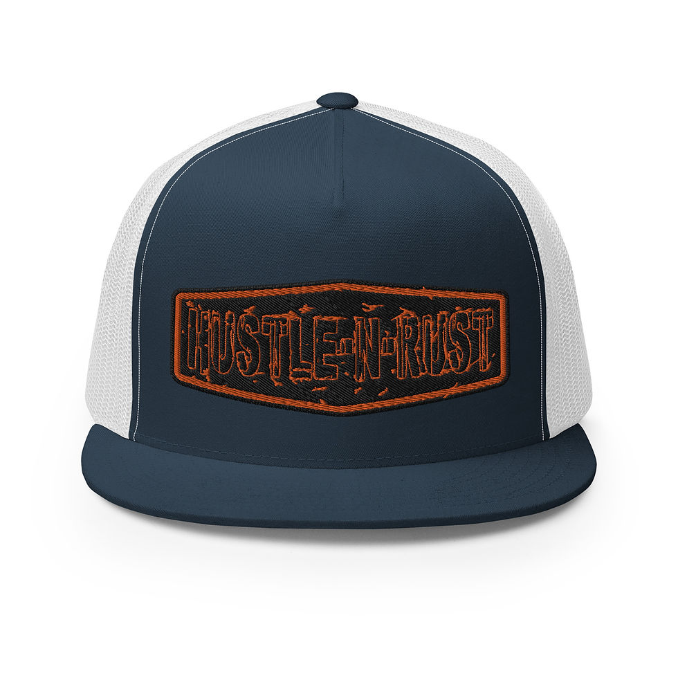Thumbnail: Hustle-N-Rust Embroidered Trucker Cap