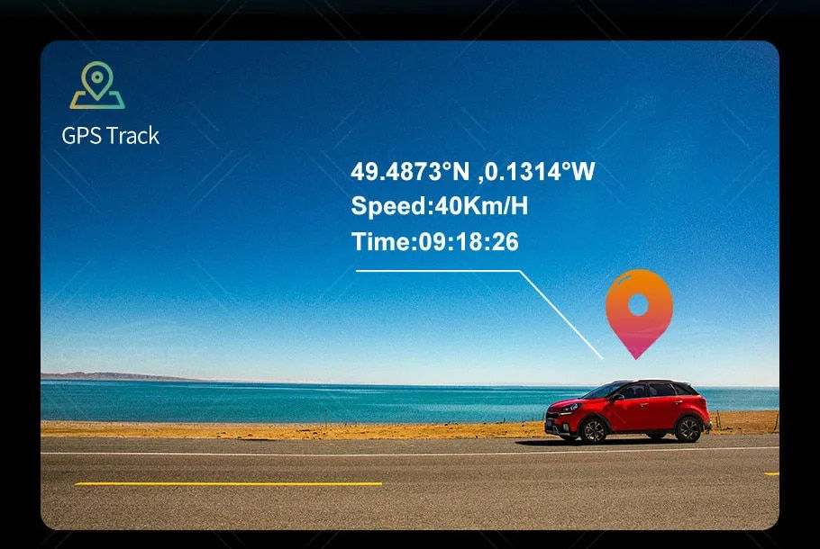 Thumbnail: 10" 4K Dash Cam Front Rear Camera Wifi Carplay & Android DVR Video Recorder GPS