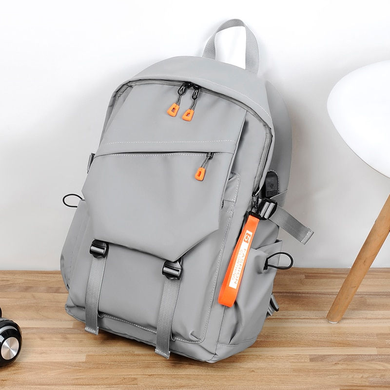 Thumbnail: 18" Waterproof backpack - USB charging men's laptop backpack work and school