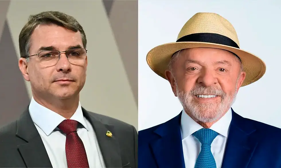04/10/2026 - Flávio Bolsonaro e Lula disputam o segundo turno das eleições para presidente