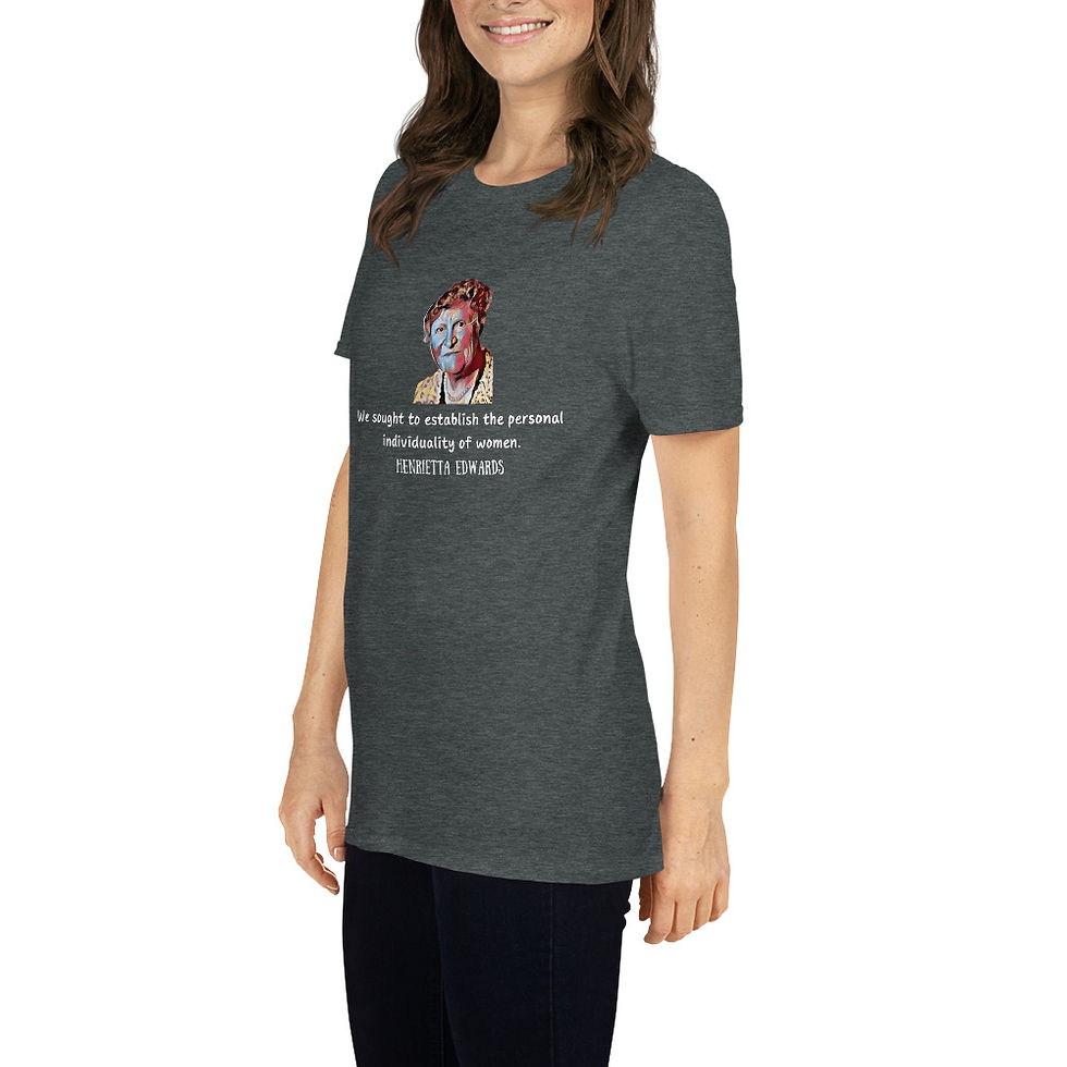 Miniature : Great Women (Canadian) - Henrietta Edwards - Short-Sleeve Unisex T-Shirt