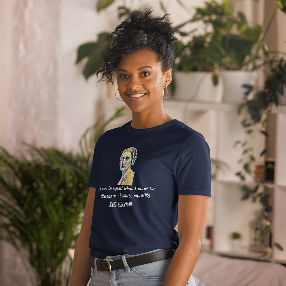Miniature : Great Women (Canadian) - Agnes MacPhail - Short-Sleeve Unisex T-Shirt