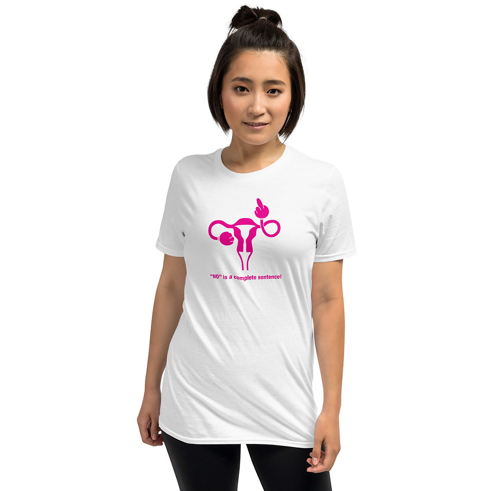 Miniature : Angry ovaries "no" - Short-Sleeve Unisex T-Shirt