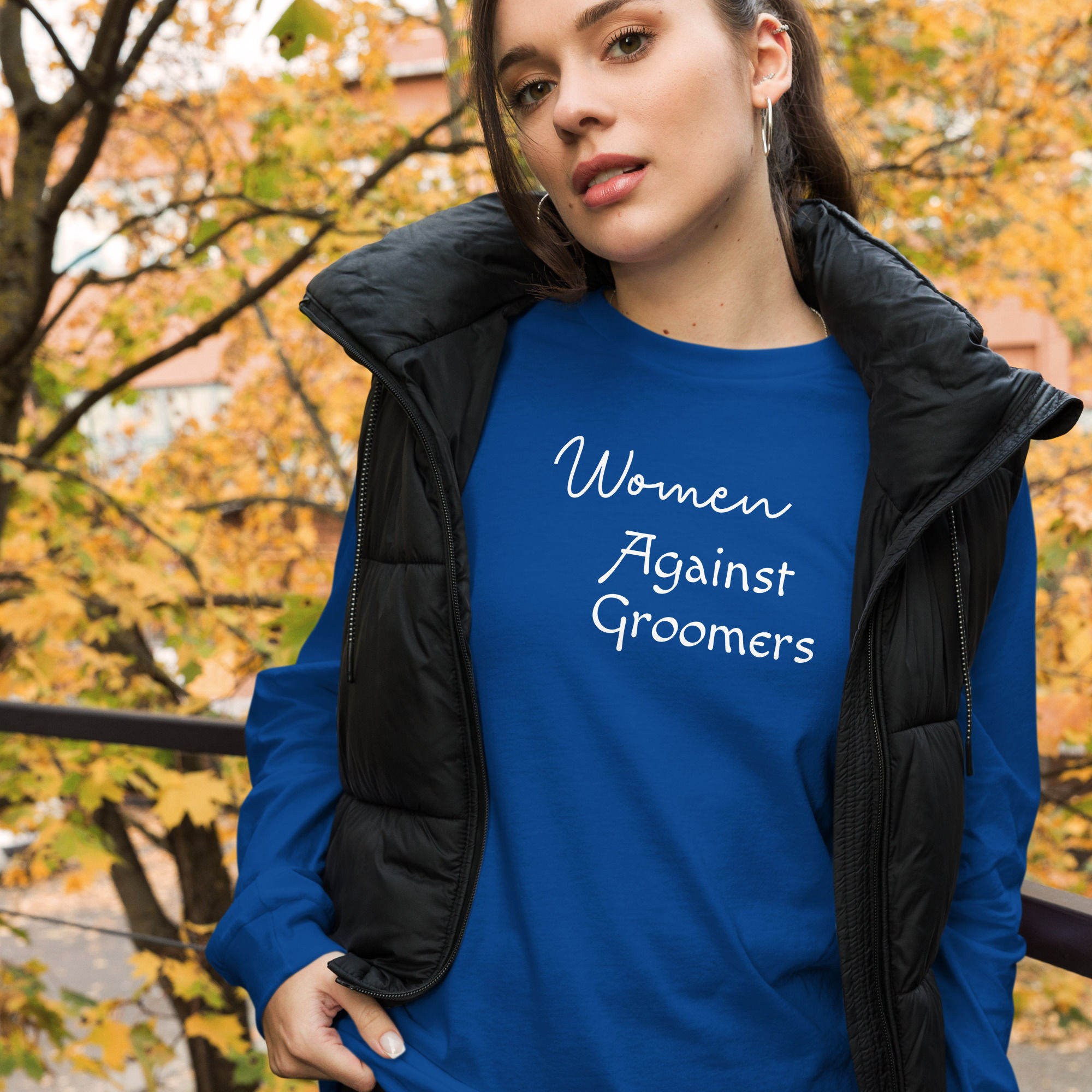 Women Against Groomers - Unisex Long Sleeve Tee
